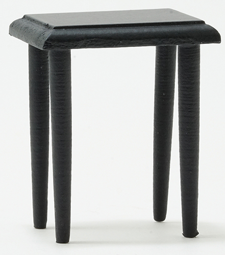 Dollhouse miniature SIDE TABLE, BLACK